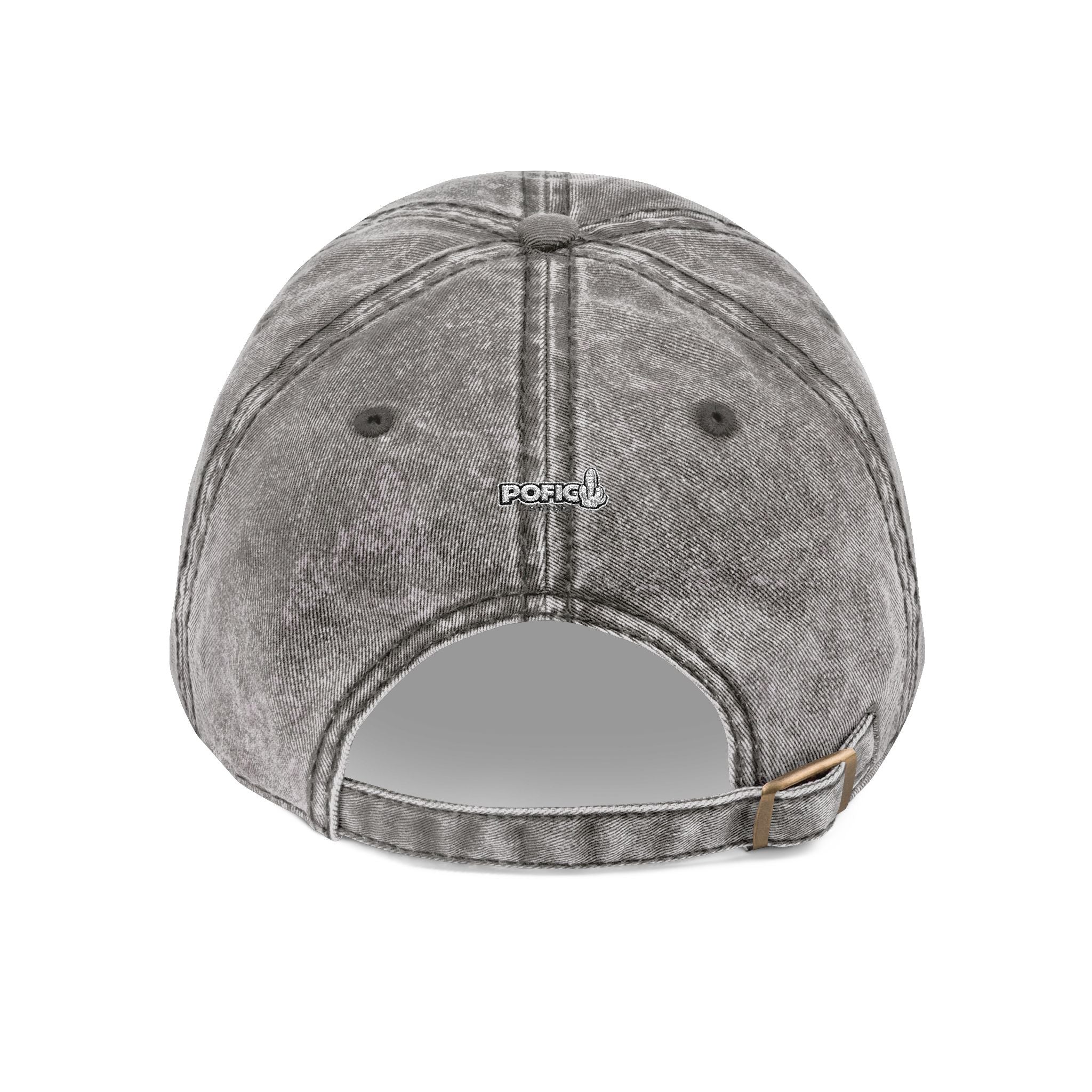 POFIG Baseballkappe im Vintage-Look mit Stickerei