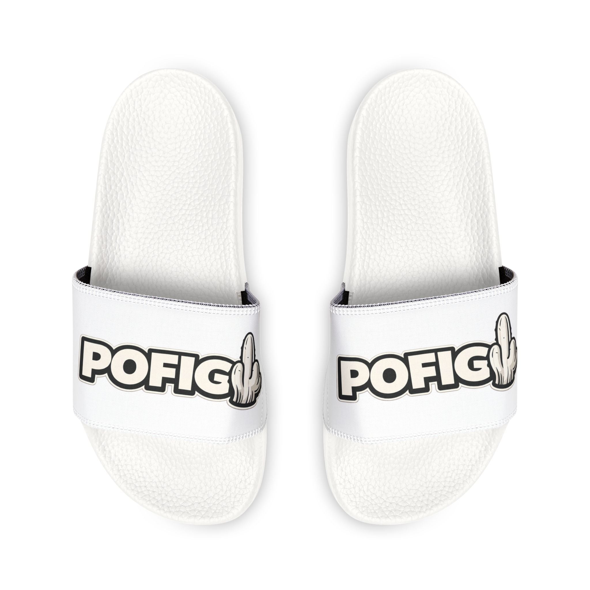 POFIG-Logo-Pantoletten mit verstellbarem Riemen für den Freizeit- und Poolbereich