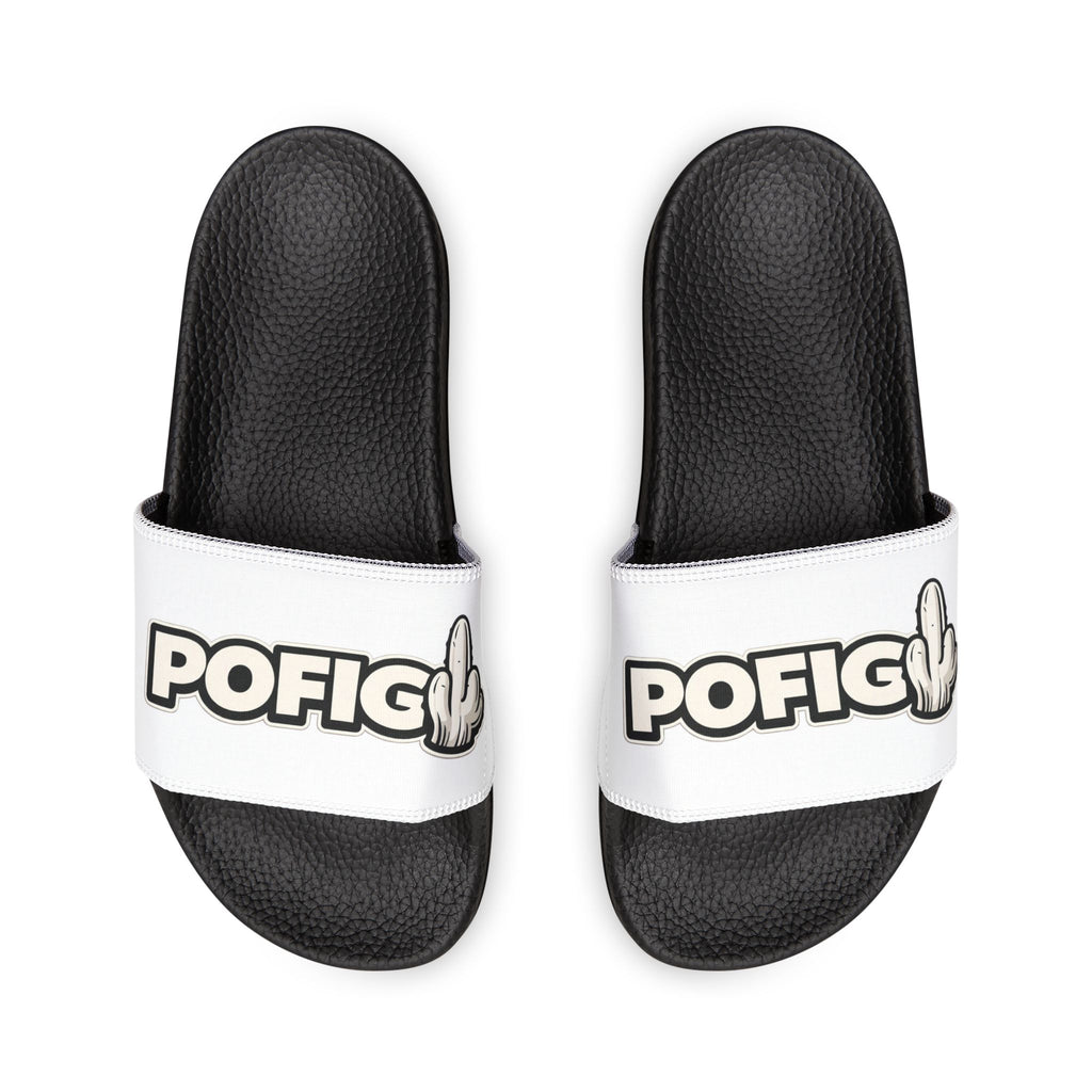 POFIG-Logo-Pantoletten mit verstellbarem Riemen für den Freizeit- und Poolbereich