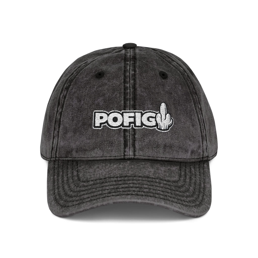 POFIG Baseballkappe im Vintage-Look mit Stickerei