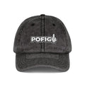 POFIG Baseballkappe im Vintage-Look mit Stickerei