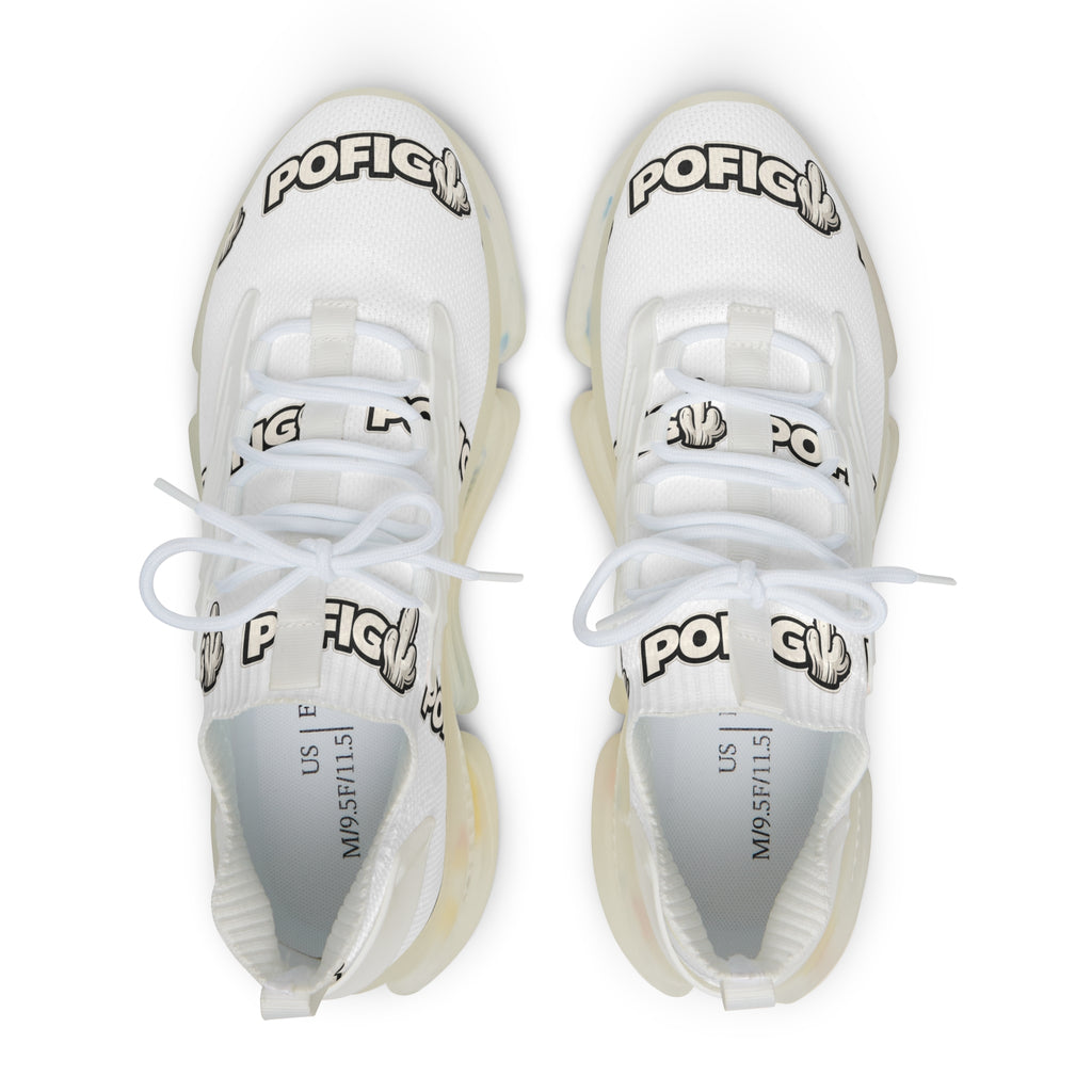 POFIG Mesh Sneaker Weiß – Atmungsaktive Unisex Streetwear Schuhe
