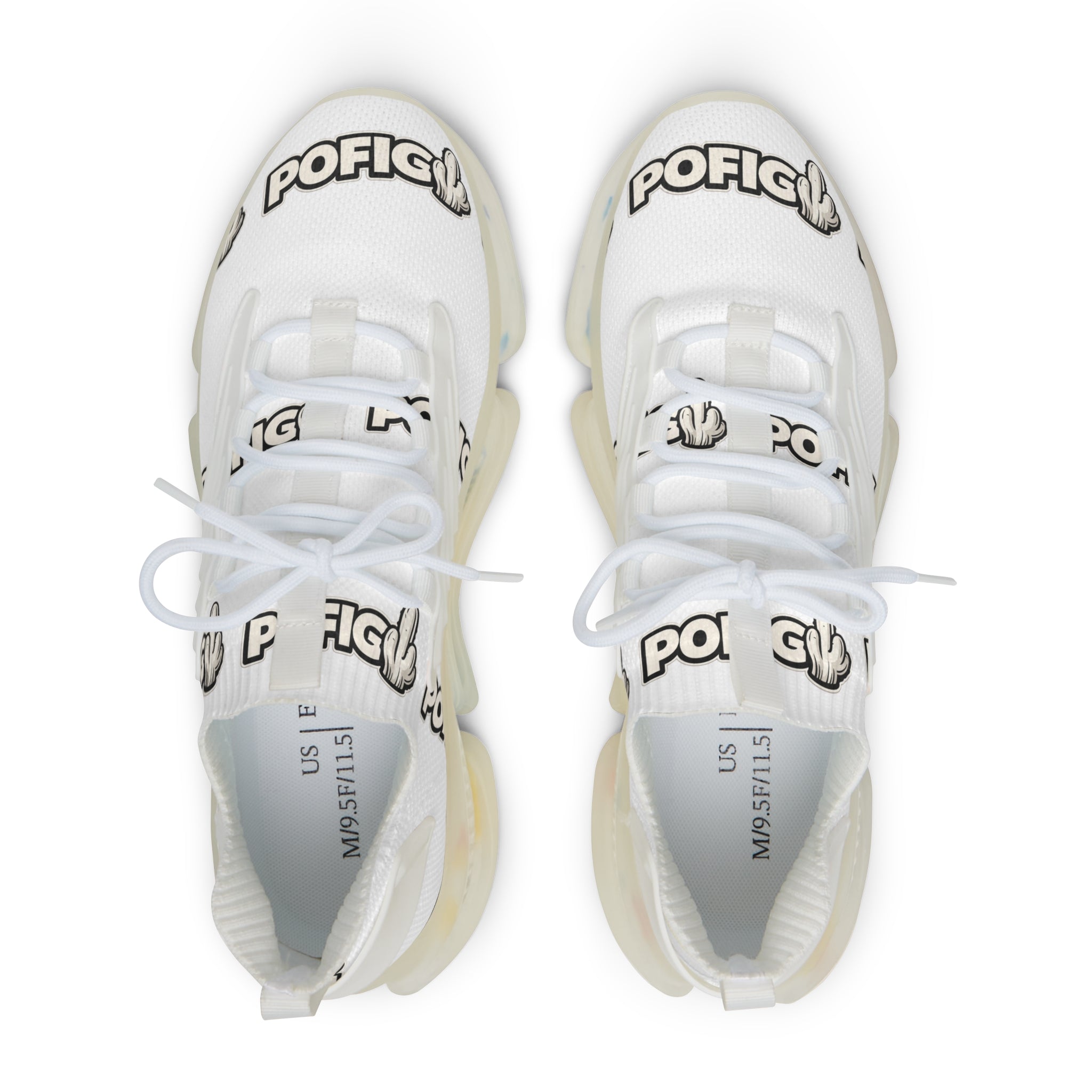 POFIG Mesh Sneaker Weiß – Atmungsaktive Unisex Streetwear Schuhe