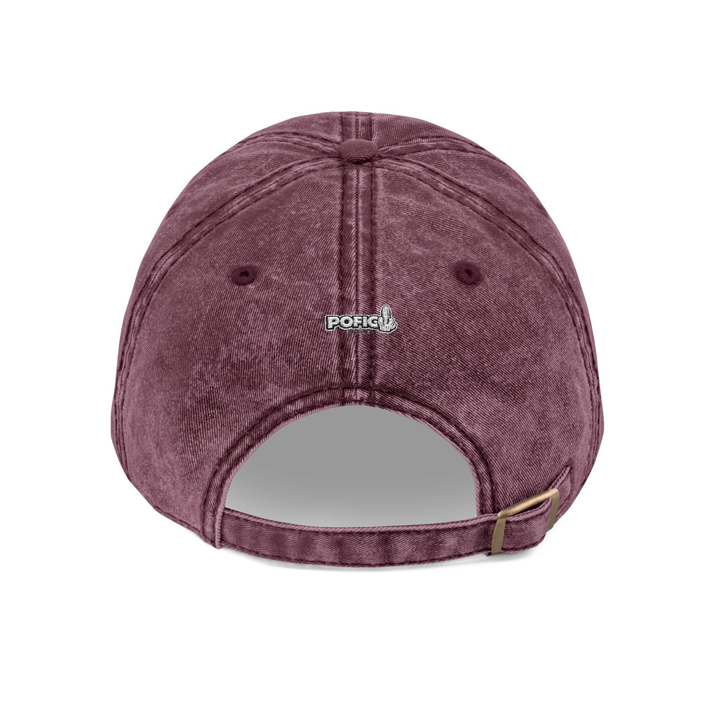 POFIG Baseballkappe im Vintage-Look mit Stickerei