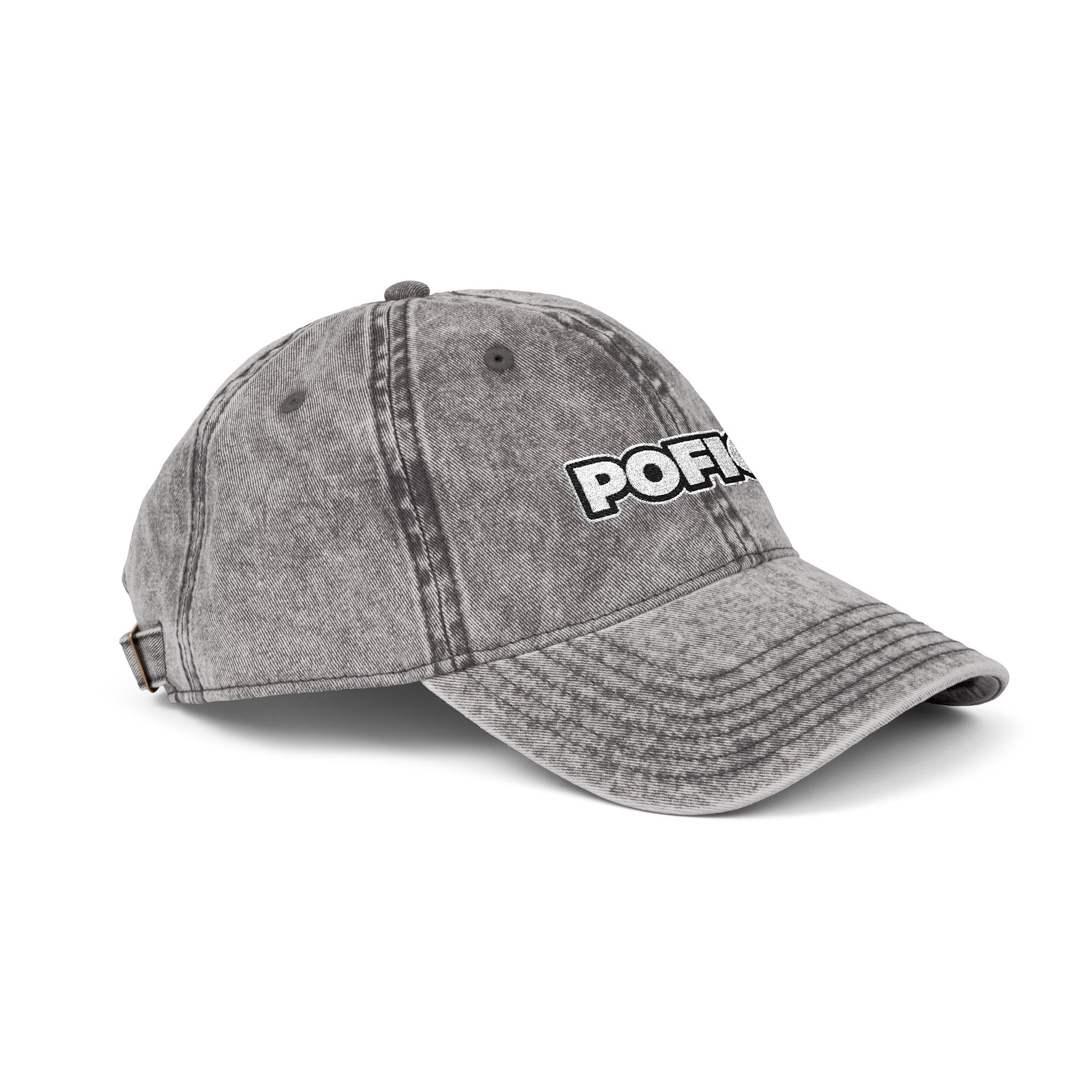 POFIG Baseballkappe im Vintage-Look mit Stickerei