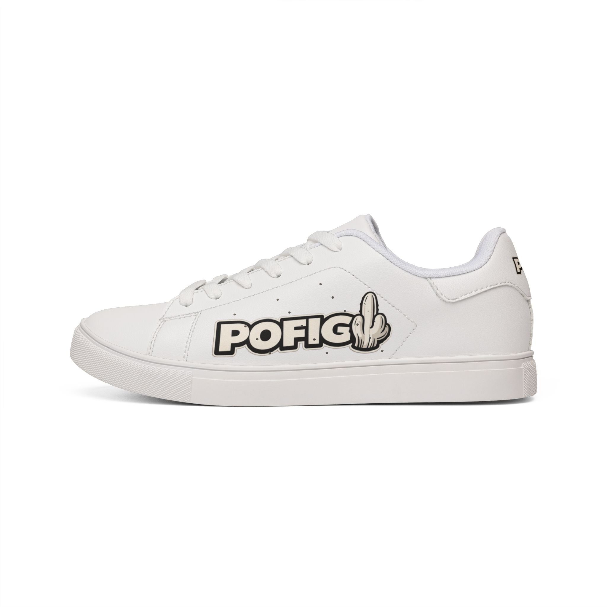 POFIG Low-Top Sneaker Weiß – Unisex Streetwear Sneaker
