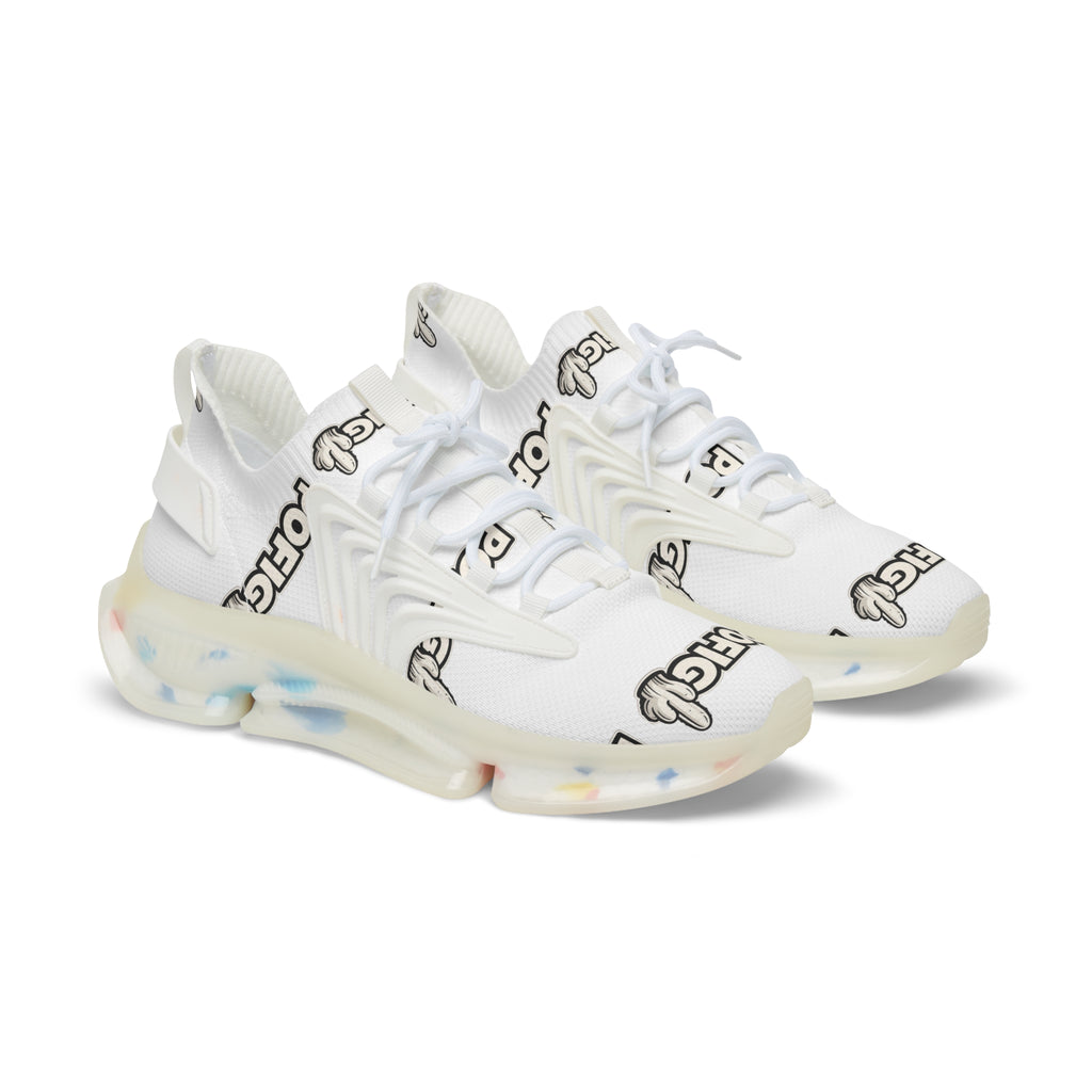POFIG Mesh Sneaker Weiß – Atmungsaktive Unisex Streetwear Schuhe