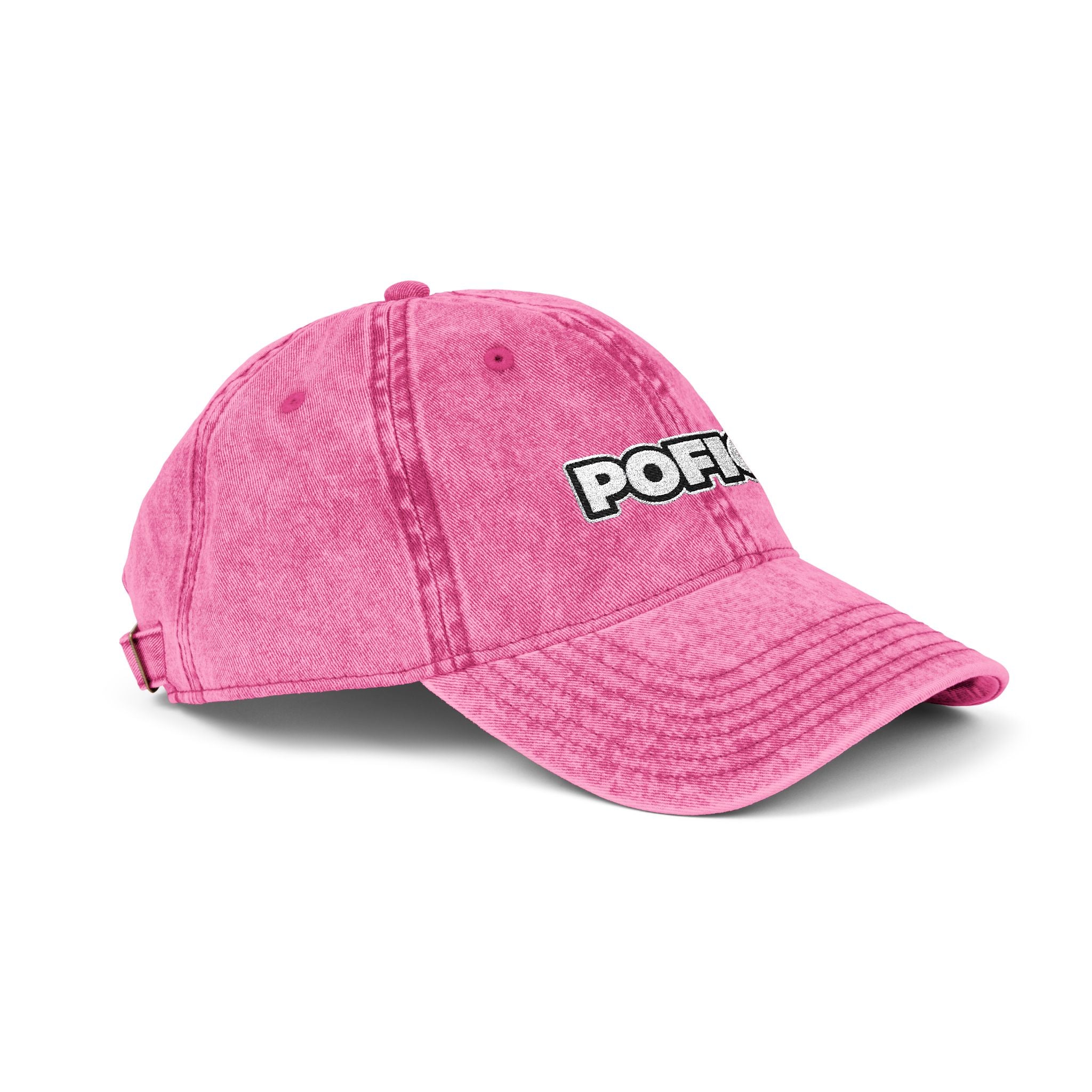 POFIG Baseballkappe im Vintage-Look mit Stickerei