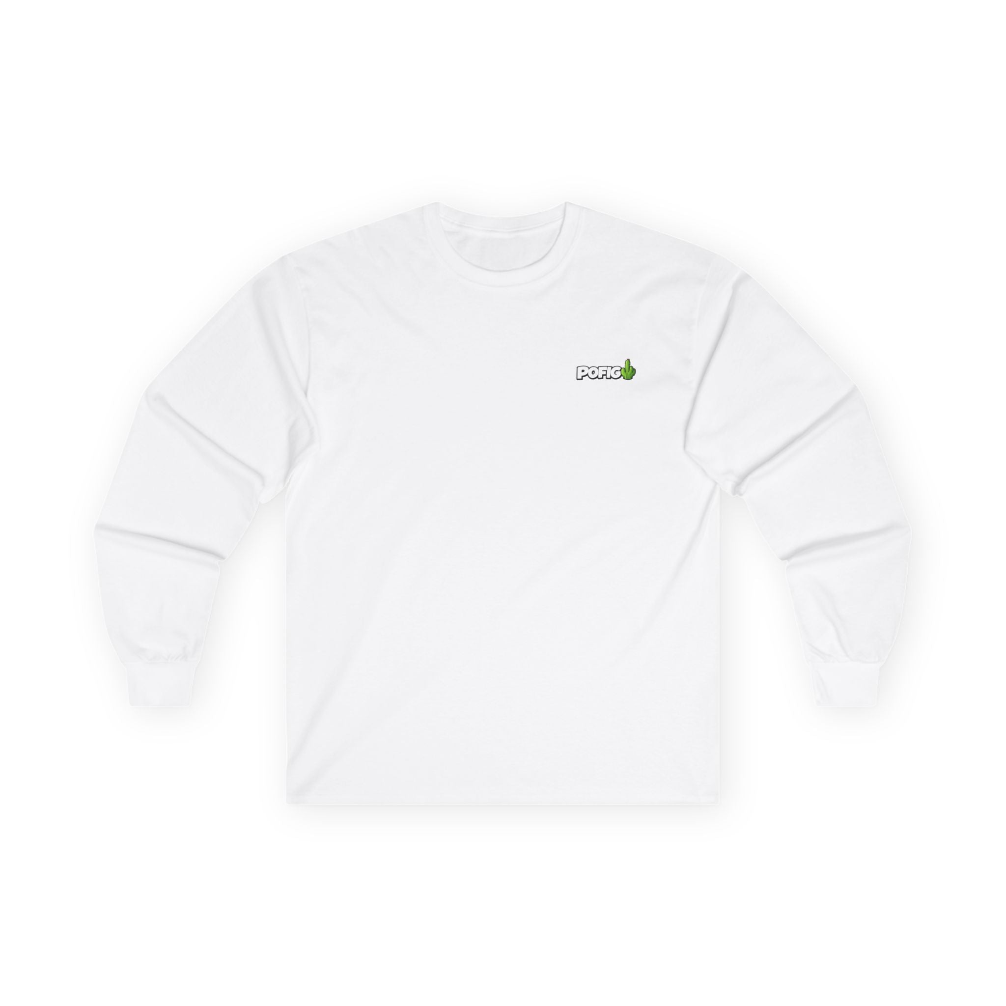 POFIG Cactus Long Sleeve Tee — Casual Graphic Cotton Shirt