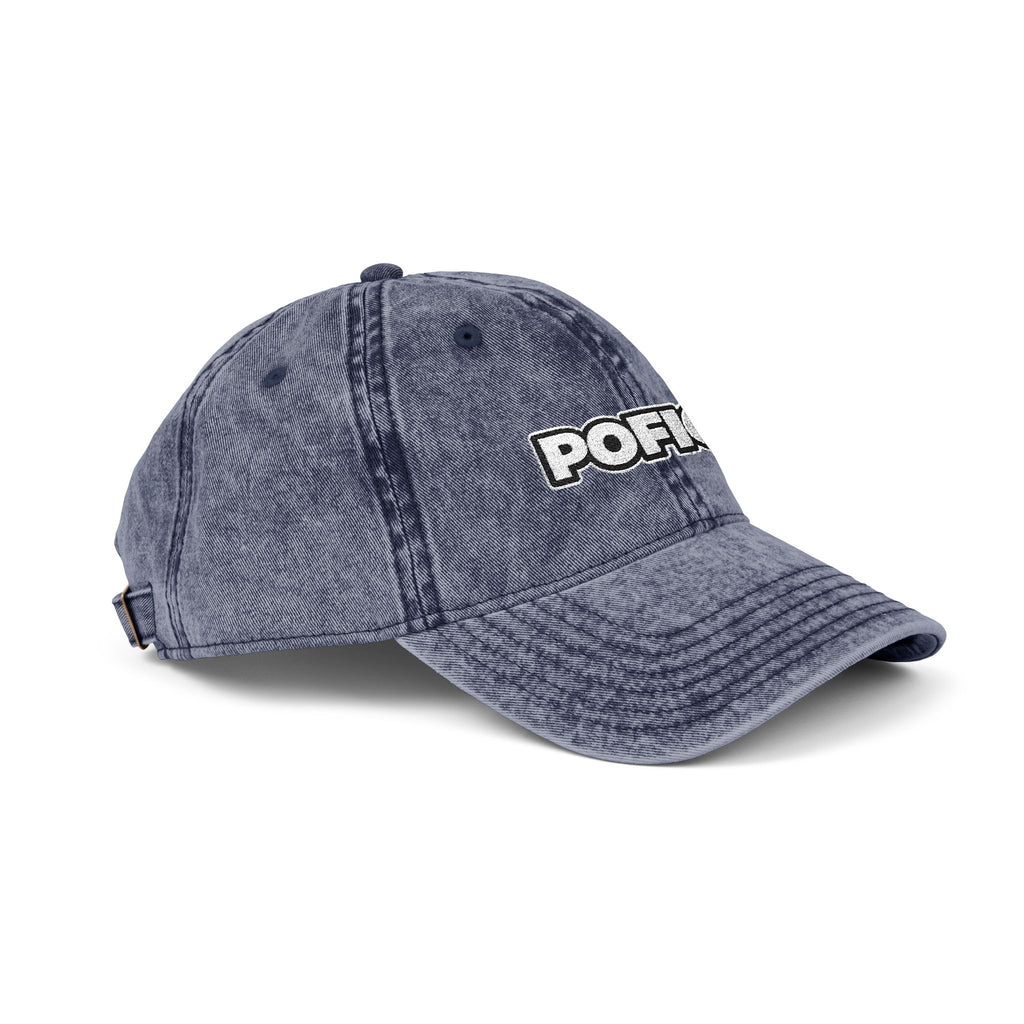 POFIG Baseballkappe im Vintage-Look mit Stickerei