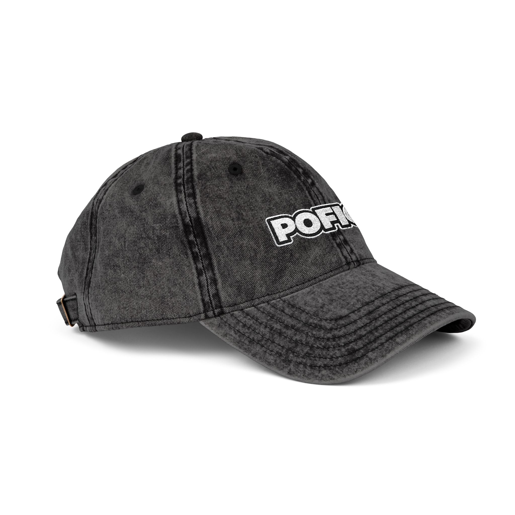 POFIG Baseballkappe im Vintage-Look mit Stickerei