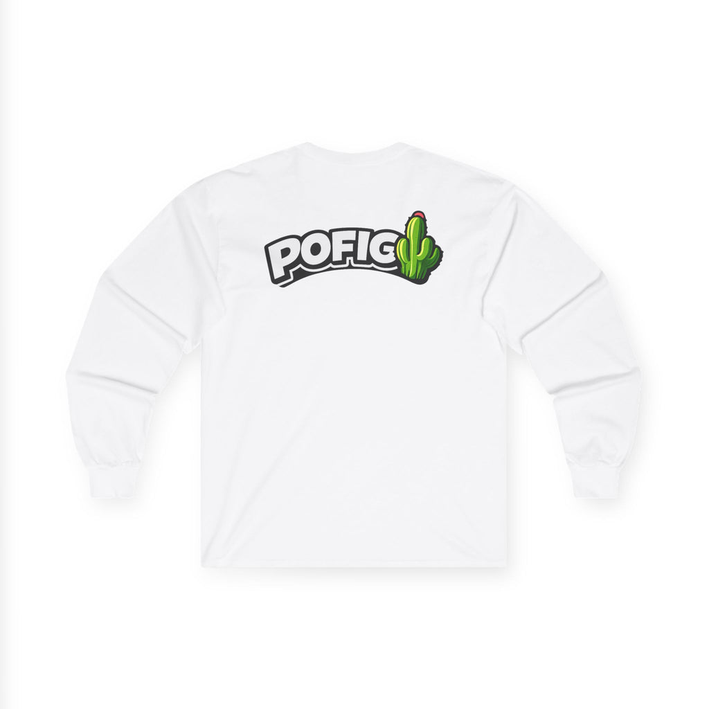 POFIG Cactus Long Sleeve Tee — Casual Graphic Cotton Shirt
