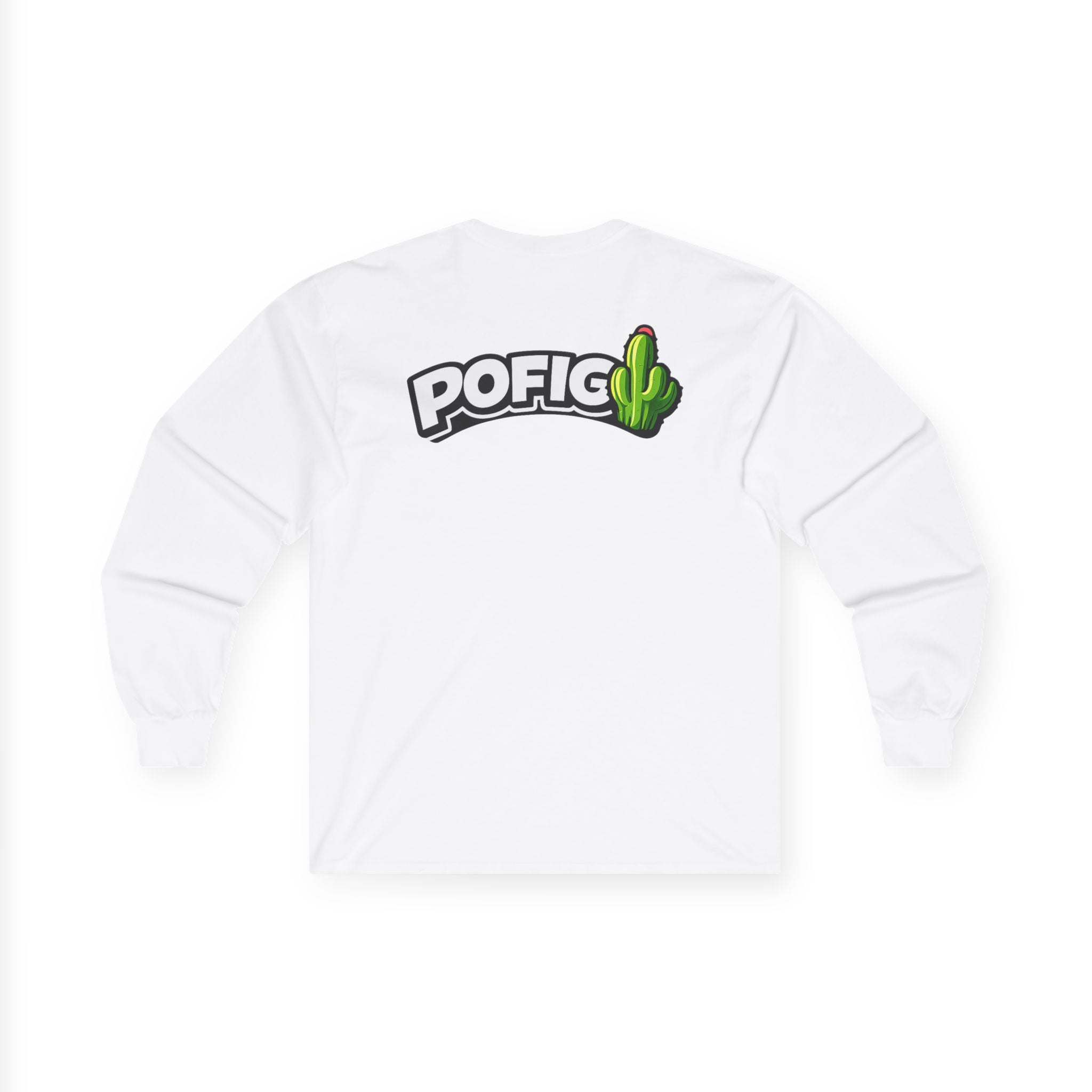 POFIG Cactus Long Sleeve Tee — Casual Graphic Cotton Shirt
