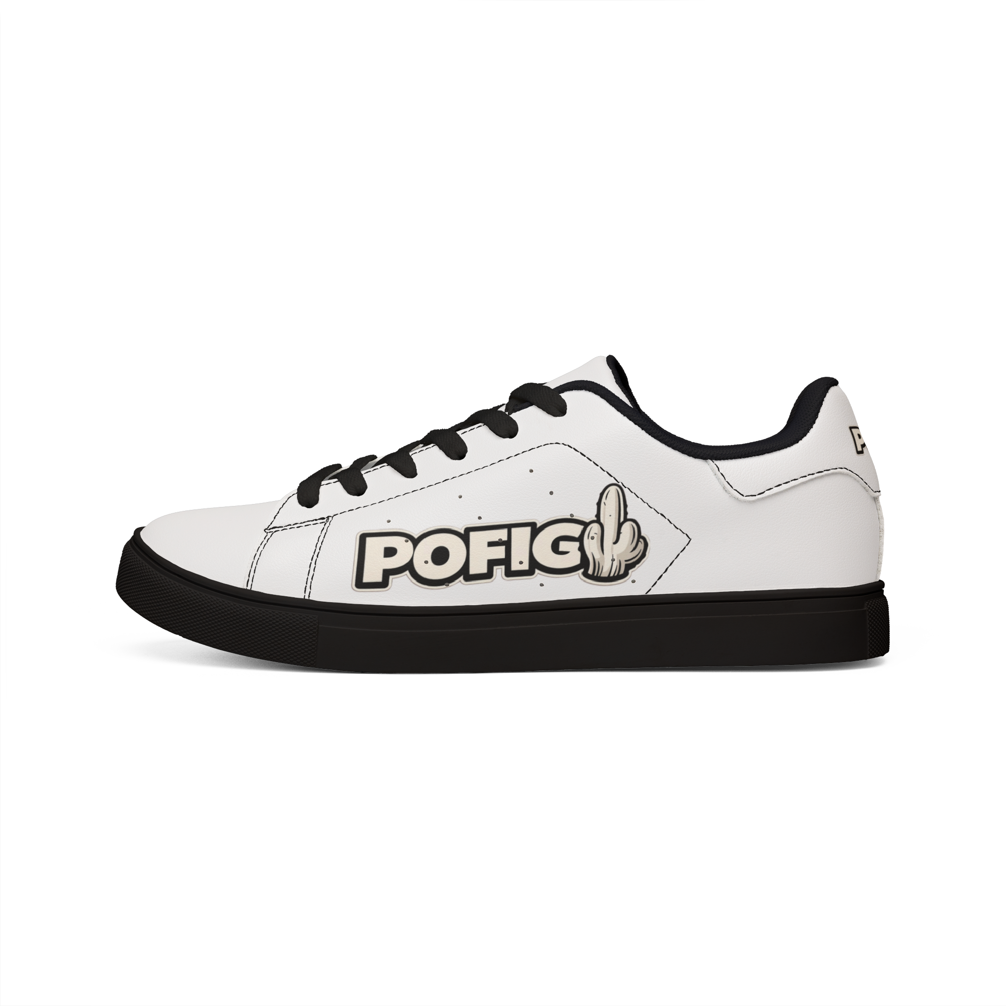 POFIG Low-Top Sneaker Weiß – Unisex Streetwear Sneaker